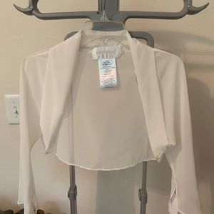 Bridal shrug ivory.